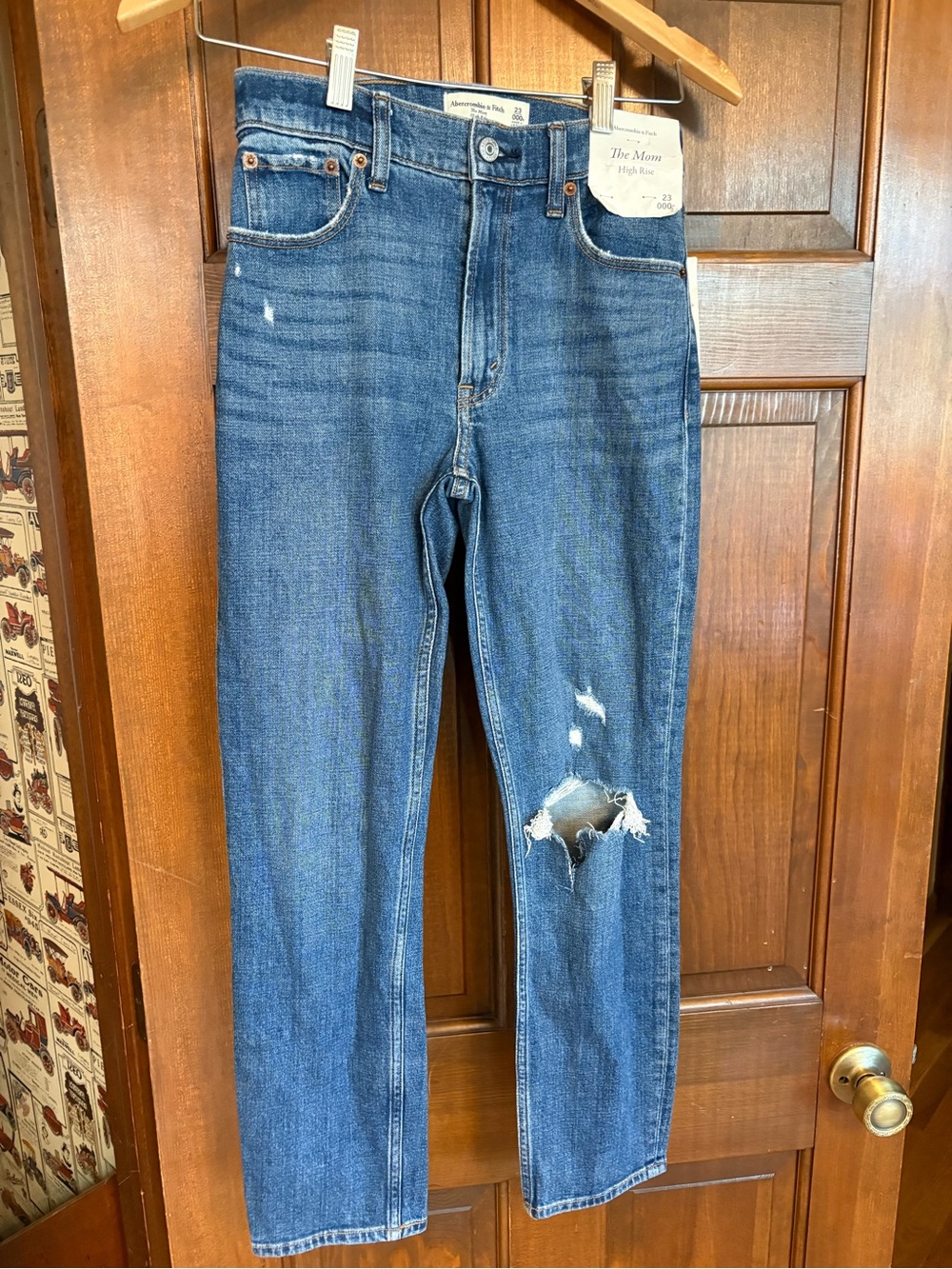 Abercrombie & Fitch Distressed Blue Skinny Jeans